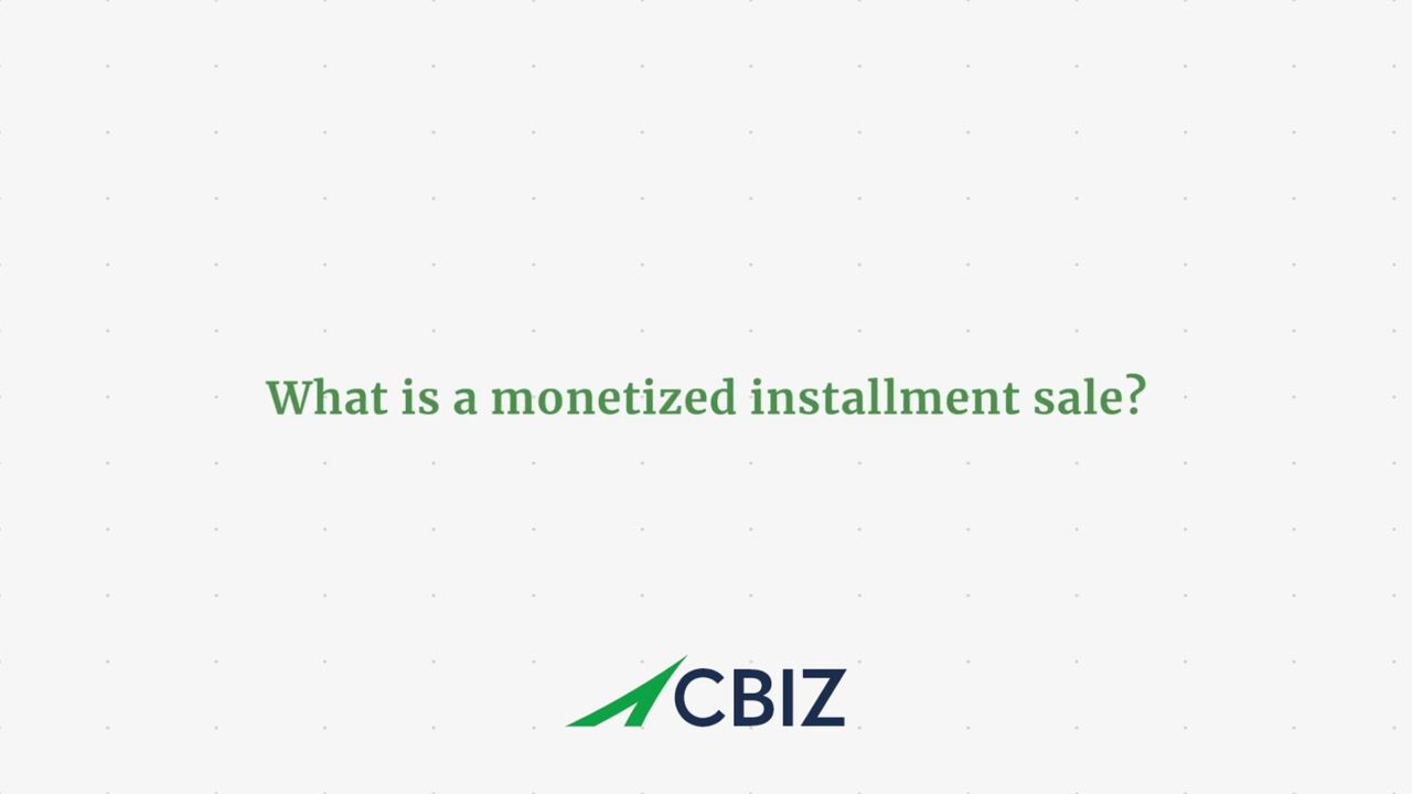 Monetized Installment Sale Transactions — video still 1